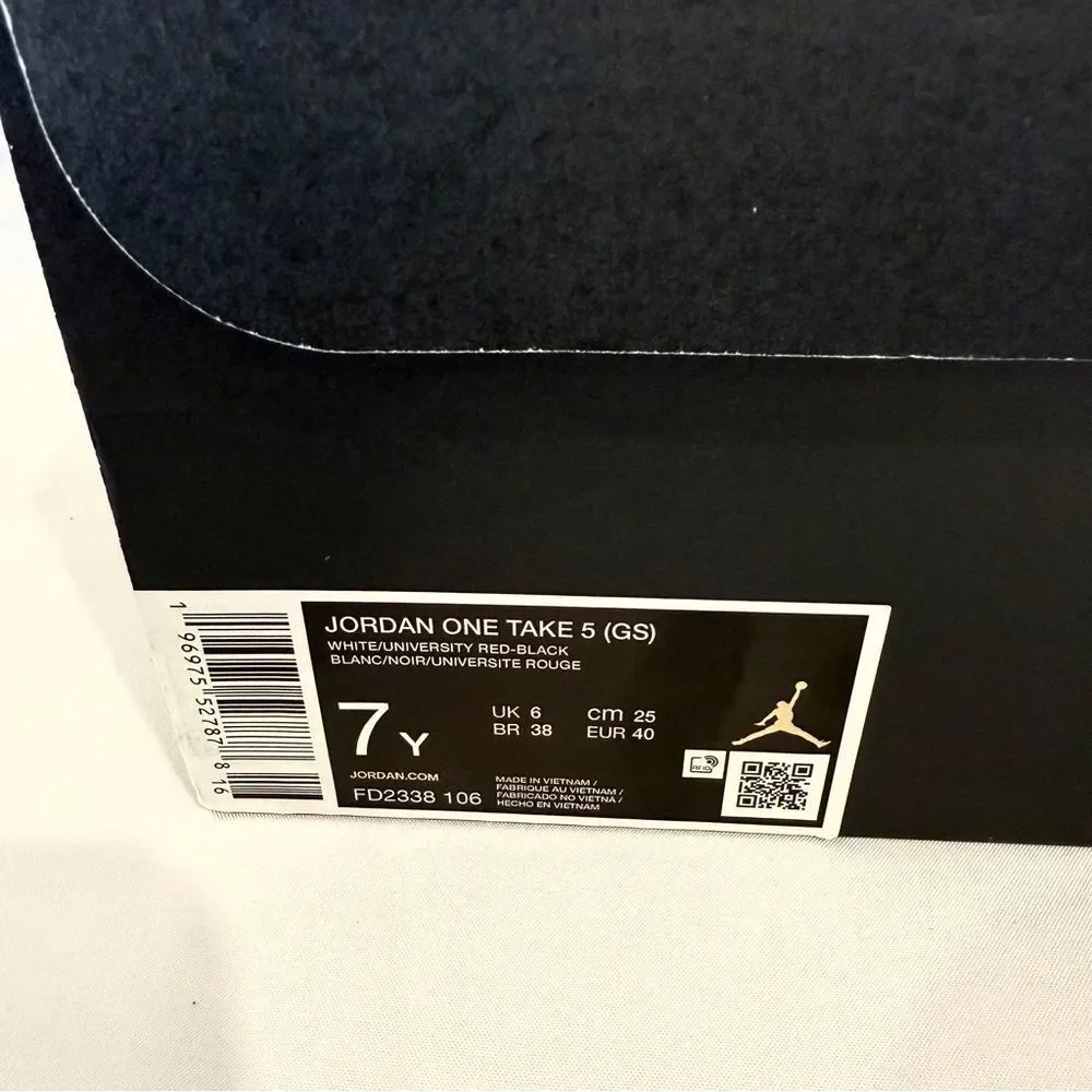 Nike Jordan 1 Take 5 White/University Red/Black Size 7Y‎ FD2338-106